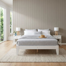 Load image into Gallery viewer, Meri Queen Wooden Bed Frame - White