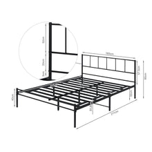 Load image into Gallery viewer, Sophia Queen Metal Bed Frame - Black