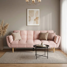 Load image into Gallery viewer, Dover 3 Seater Sofa Bed - Pink