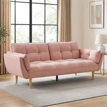 Load image into Gallery viewer, Dover 3 Seater Sofa Bed - Pink