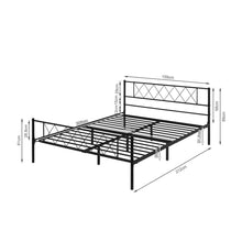 Load image into Gallery viewer, Picton Queen Metal Bed Frame - Black