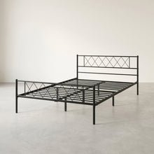 Load image into Gallery viewer, Picton Queen Metal Bed Frame - Black