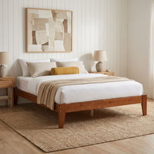 Load image into Gallery viewer, Meri Queen Wooden Bed Frame - Oak
