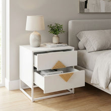 Load image into Gallery viewer, Alaska Wooden Bedside Table - White