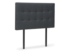 Load image into Gallery viewer, Susan King Single Fabric Upholstered Headboard - Charcoal