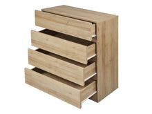 Load image into Gallery viewer, Harris 4 Drawers Tallboy - Oak