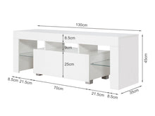 Load image into Gallery viewer, Frannie 1.3m LED Entertainment Unit - White