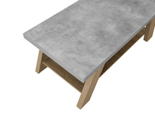 Load image into Gallery viewer, Tommie Rectangular Coffee Table - Cement + Oak
