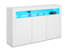 Load image into Gallery viewer, Shiel Sideboard LED Buffet Table Cabinet - White
