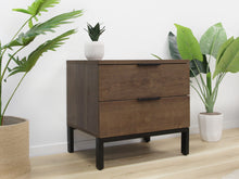 Load image into Gallery viewer, Ocala Wooden Bedside Table - Walnut
