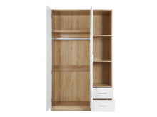 Load image into Gallery viewer, Harris 3 Door Wardrobe with Drawers - Oak + White
