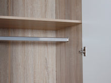 Load image into Gallery viewer, Bram 3 Door Wardrobe Cabinet - Oak + White
