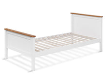 Load image into Gallery viewer, Kamet Single Wooden Bed Frame - White