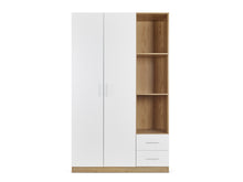 Load image into Gallery viewer, Harris 3 Door Wardrobe with Drawers - Oak + White
