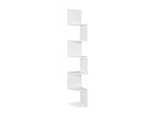 Load image into Gallery viewer, Nemi 5-Tier Wall Mounted Corner Shelf Storage Shelf - White
