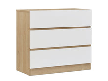 Load image into Gallery viewer, Harris 3 Drawers Tallboy - Oak + White
