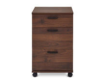 Load image into Gallery viewer, Nakia 3 Drawer Filing Cabinet - Walnut
