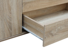 Load image into Gallery viewer, Bram 3 Door Wardrobe Cabinet with 2 Drawers - Oak