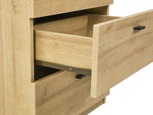 Load image into Gallery viewer, Hekla Tallboy 5 Drawer Chest Dresser - Oak
