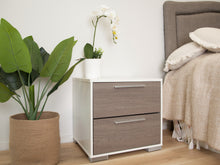 Load image into Gallery viewer, Waipoua Bedside Table Nightstand - GREY OAK At Betalife
