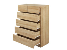 Load image into Gallery viewer, Harris 6 Drawers Tallboy - Oak
