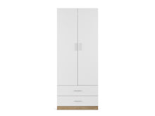 Load image into Gallery viewer, Harris 2 Door Wardrobe with Drawers - Oak + White
