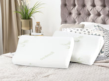 Load image into Gallery viewer, Memory Foam Pillow with Bamboo Cover 2PCS - M