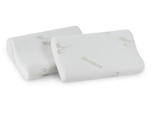 Load image into Gallery viewer, Memory Foam Pillow with Bamboo Cover 2PCS - M
