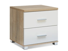 Load image into Gallery viewer, Bram Bedside Table - Oak + White
