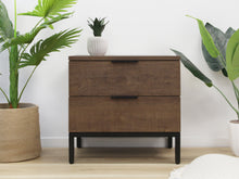 Load image into Gallery viewer, Ocala Wooden Bedside Table - Walnut
