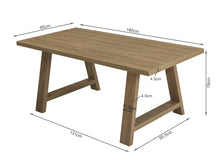 Load image into Gallery viewer, Tommie Dining Table Rectangle 180 x 85.5cm - Oak
