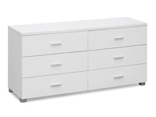 Load image into Gallery viewer, Bram Low Boy 6 Drawer Chest Dresser - White At Betalife

