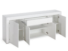 Load image into Gallery viewer, Guier High Gloss Sideboard Buffet Table - White