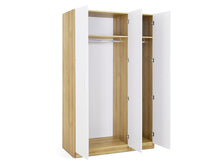 Load image into Gallery viewer, Makalu Wardrobe 3 Door Storage Shelves - Oak