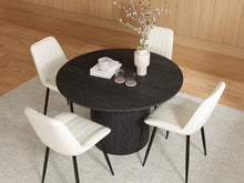 Load image into Gallery viewer, Adley Round Dining Table 120 x 75cm - Black