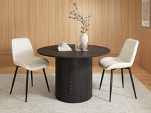 Load image into Gallery viewer, Adley Round Dining Table 120 x 75cm - Black