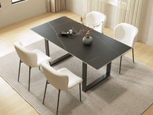 Load image into Gallery viewer, Ainsley 180 X 90cm Ceramic Dining Table - Golden Black