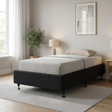 Load image into Gallery viewer, Vinson Fabric King Single Bed Base - Black