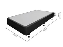 Load image into Gallery viewer, Vinson Fabric King Single Bed Base - Black