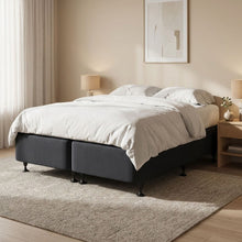 Load image into Gallery viewer, Vinson Fabric King Split Bed Base - Black