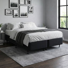 Load image into Gallery viewer, Vinson Fabric King Split Bed Base - Black