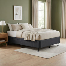 Load image into Gallery viewer, Charles Fabric Queen Bed Base 4 Drawers - Black