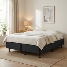Load image into Gallery viewer, Charles Fabric King Split Bed Base 4 Drawers - Black