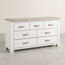Load image into Gallery viewer, Aurora Solid Wood 7 Drawer Dresser - White