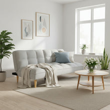 Load image into Gallery viewer, Barton 3 Seater Sofa Bed - Light Grey
