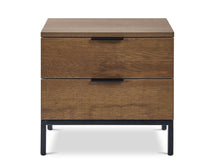 Load image into Gallery viewer, Ocala Wooden Bedside Table - Walnut
