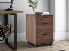 Load image into Gallery viewer, Nakia 3 Drawer Filing Cabinet - Walnut
