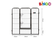 Load image into Gallery viewer, Bingo Dog Pet Play Pen 80 x 80cm - 8 Panel
