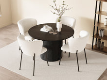 Load image into Gallery viewer, Blair Teddy Fabric Dining Chair - Set of 2 - White
