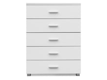 Load image into Gallery viewer, Bram Tallboy 5 Drawer Chest Dresser - White
